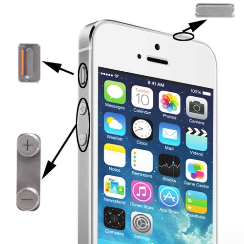 Где находится кнопка домой на 11 айфоне Купить за $0.71 - 3 in 1 for iPhone 5S (Original Mute + Original Power + Origina