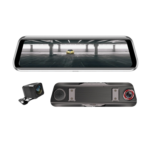 KKmoon Anytek T900 9.66 Inch 1080P Full Screen Dash Cam Recorder with G-Sensor WDR ADAS Back-Pull Car DVR Camera Car Rearview Mirror Monitor